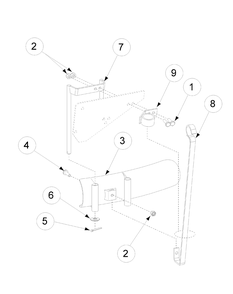 Part Location Diagram of 01006308 MTD Ring Support
